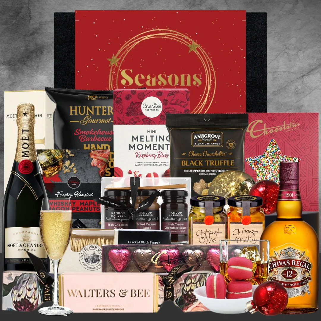 Luxury Moet & Whiskey Christmas Hamper - Image 2