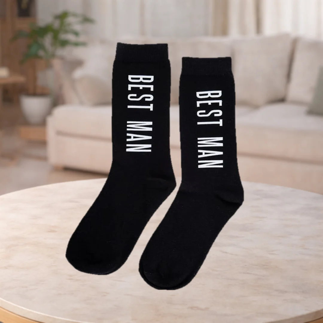 Men's Wedding Socks - Bestman