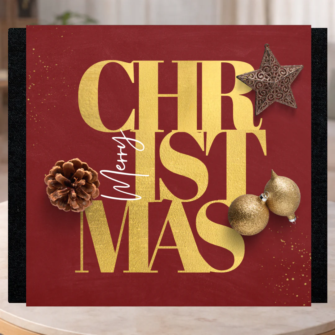 Modern Merry Christmas Decorative Sleeve