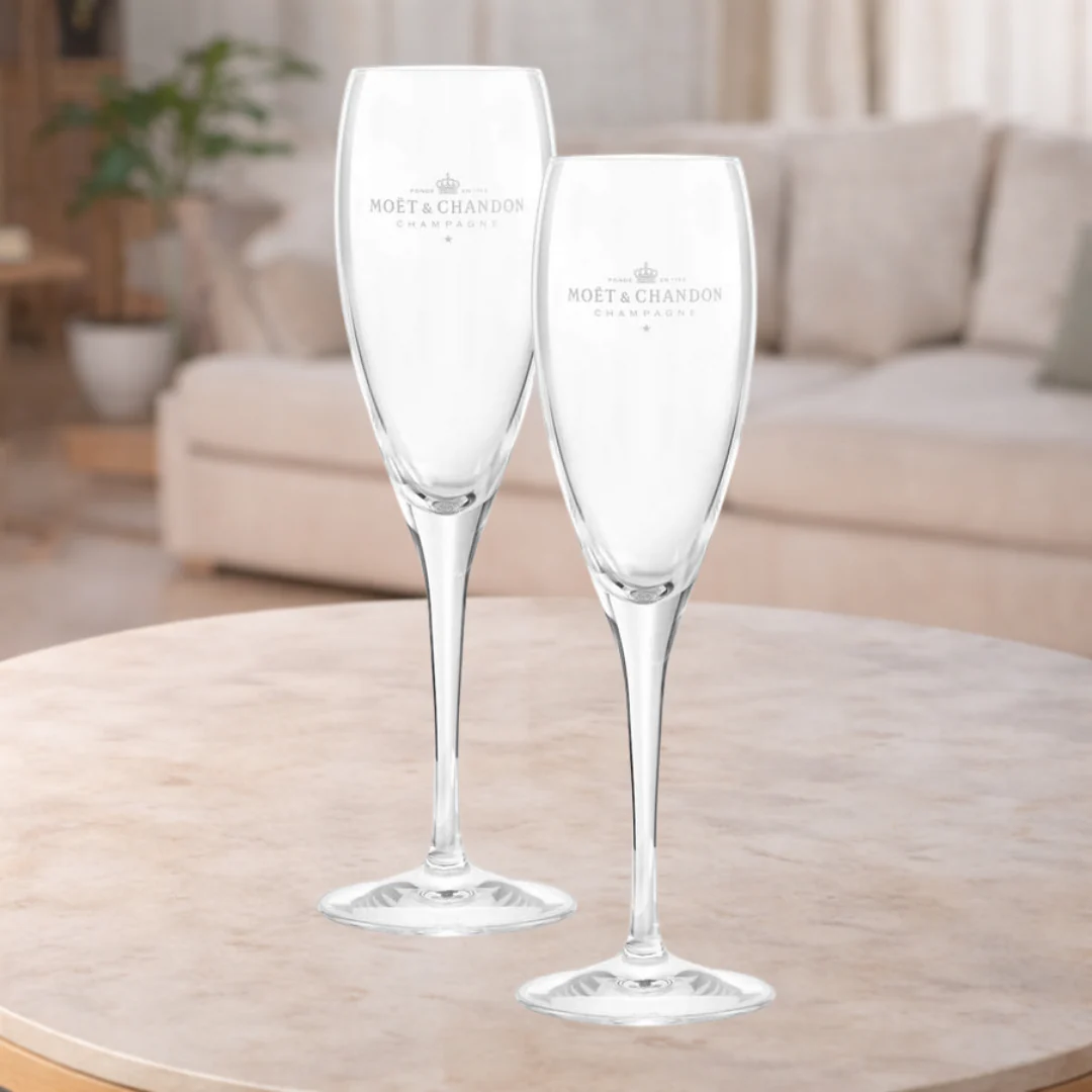 2 Moët & Chandon Champagne Glass