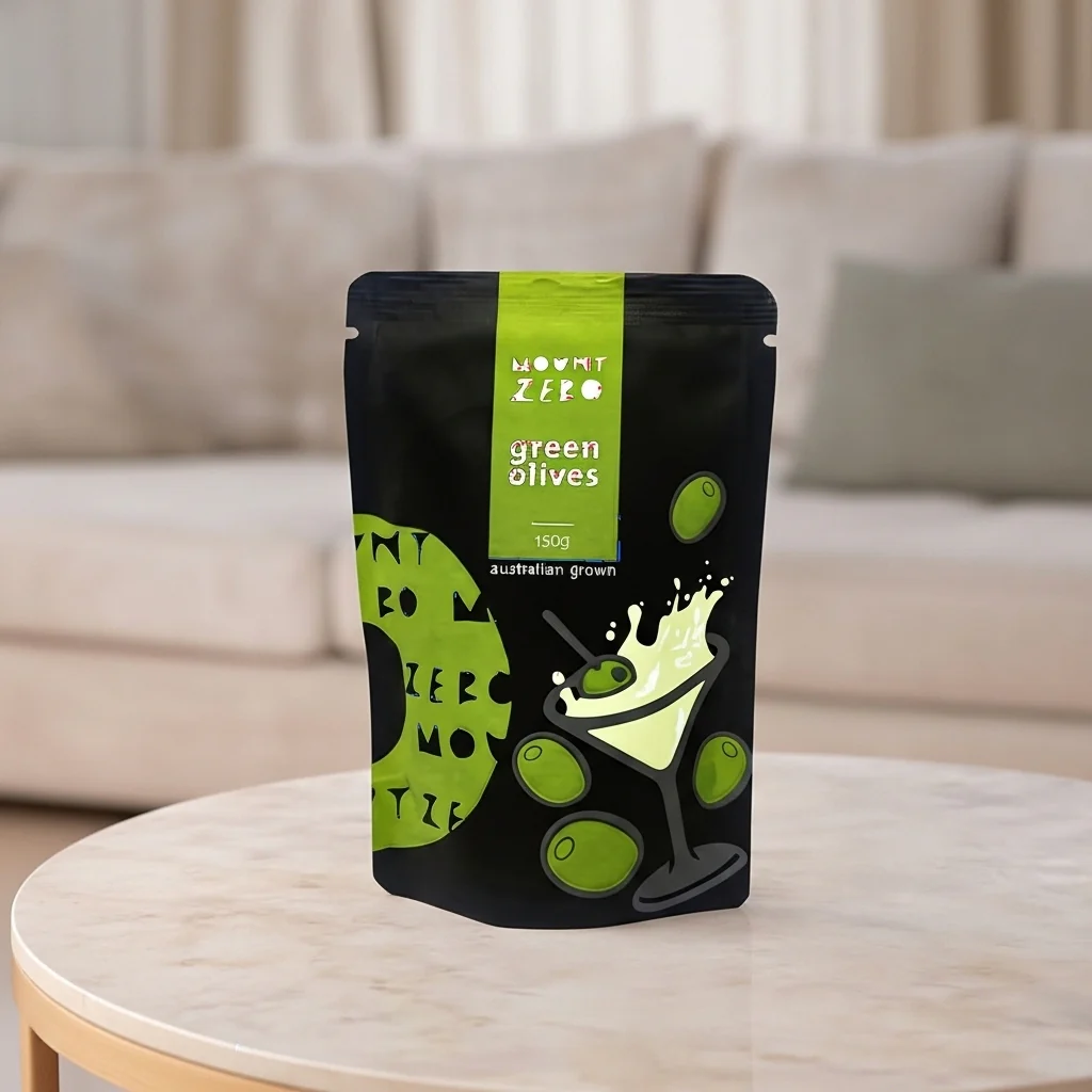 MOUNT ZERO OLIVES GREEN OLIVES IN BRINE 150G