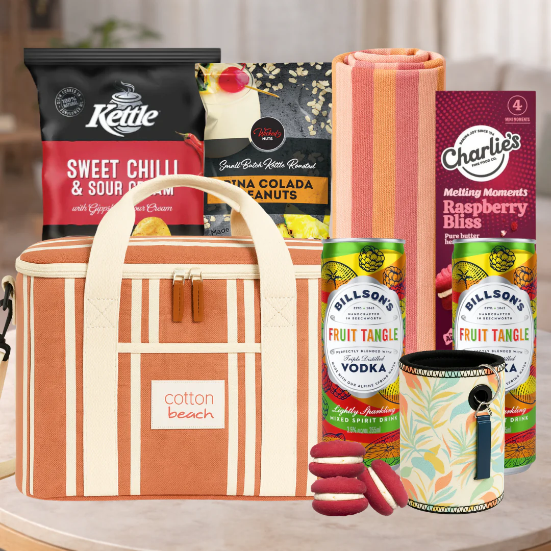 Festive Vodka by the Beach Picnic Hamper