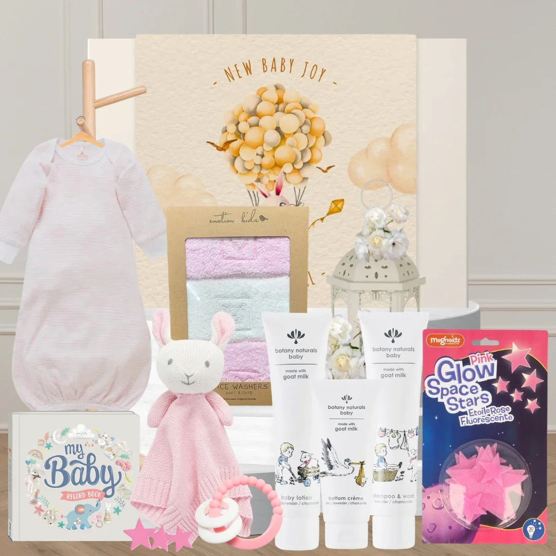 Newborn Baby Girl Bed Time Hamper - Image 2