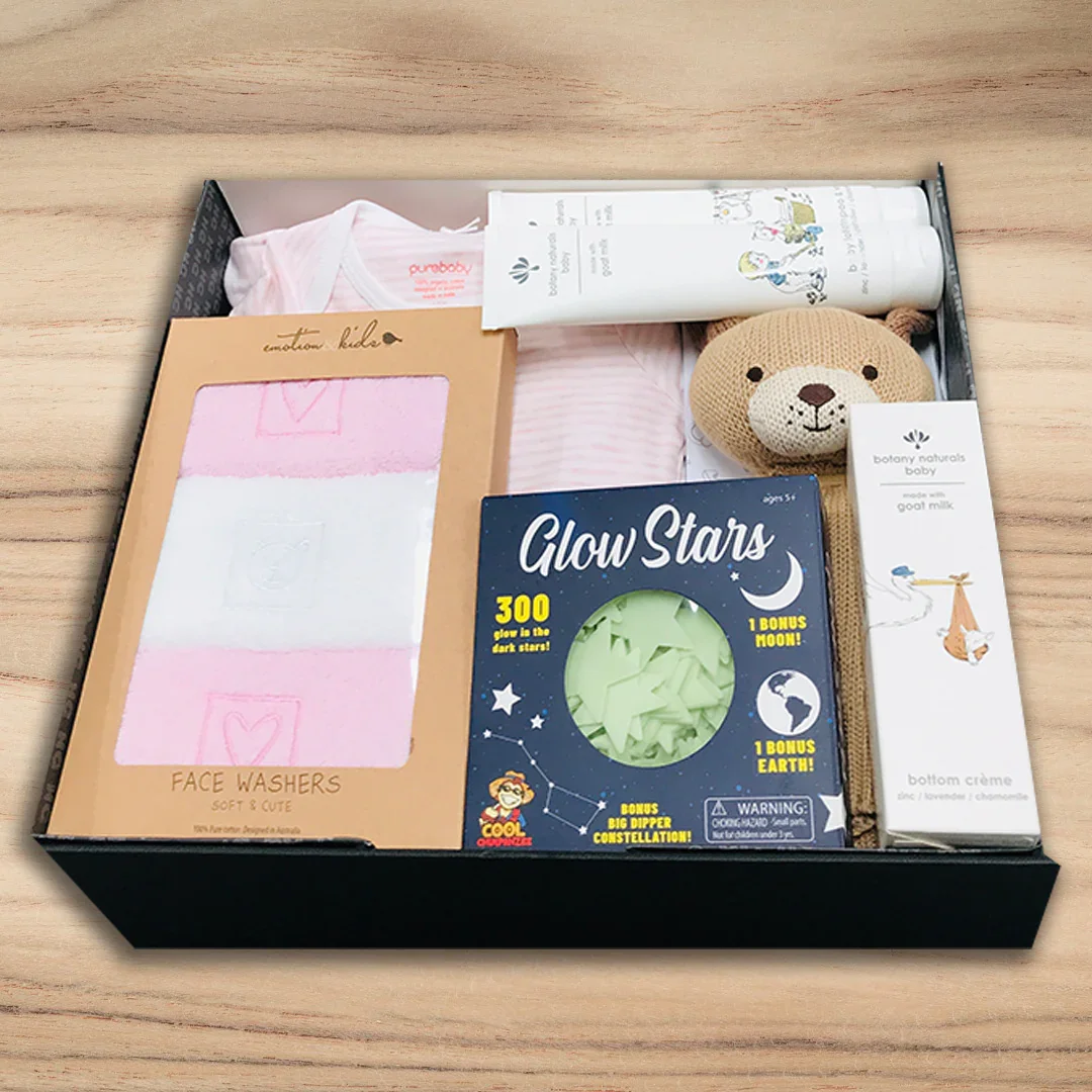 Newborn Baby Girl Bed Time Hamper - Image 3
