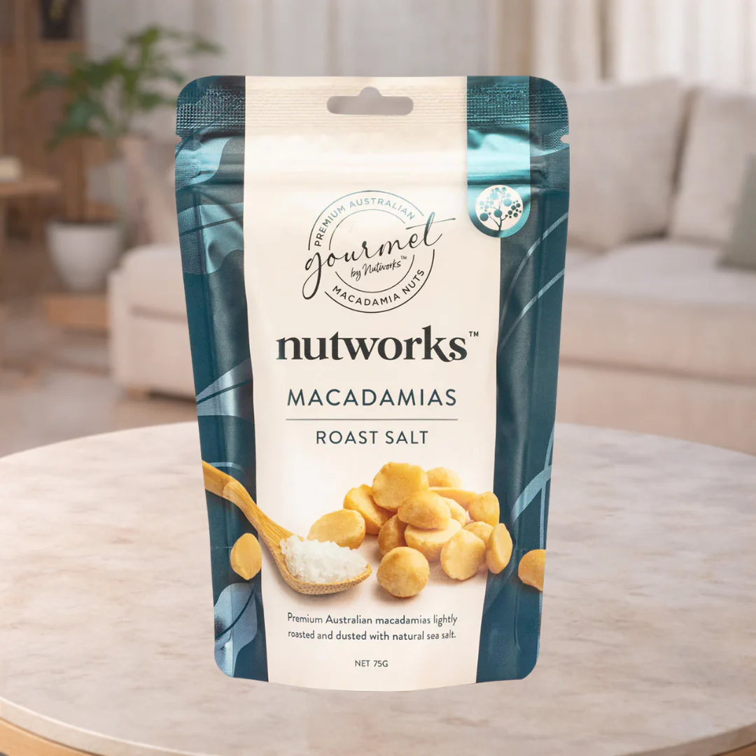 Gourmet by Nutworks Rosemary & Sea Salt Macadamias 75g