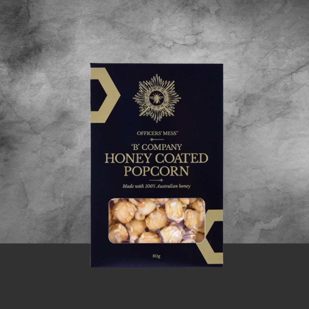 Officers Mess B Company Honey Coated Popcorn 80g - Image 2
