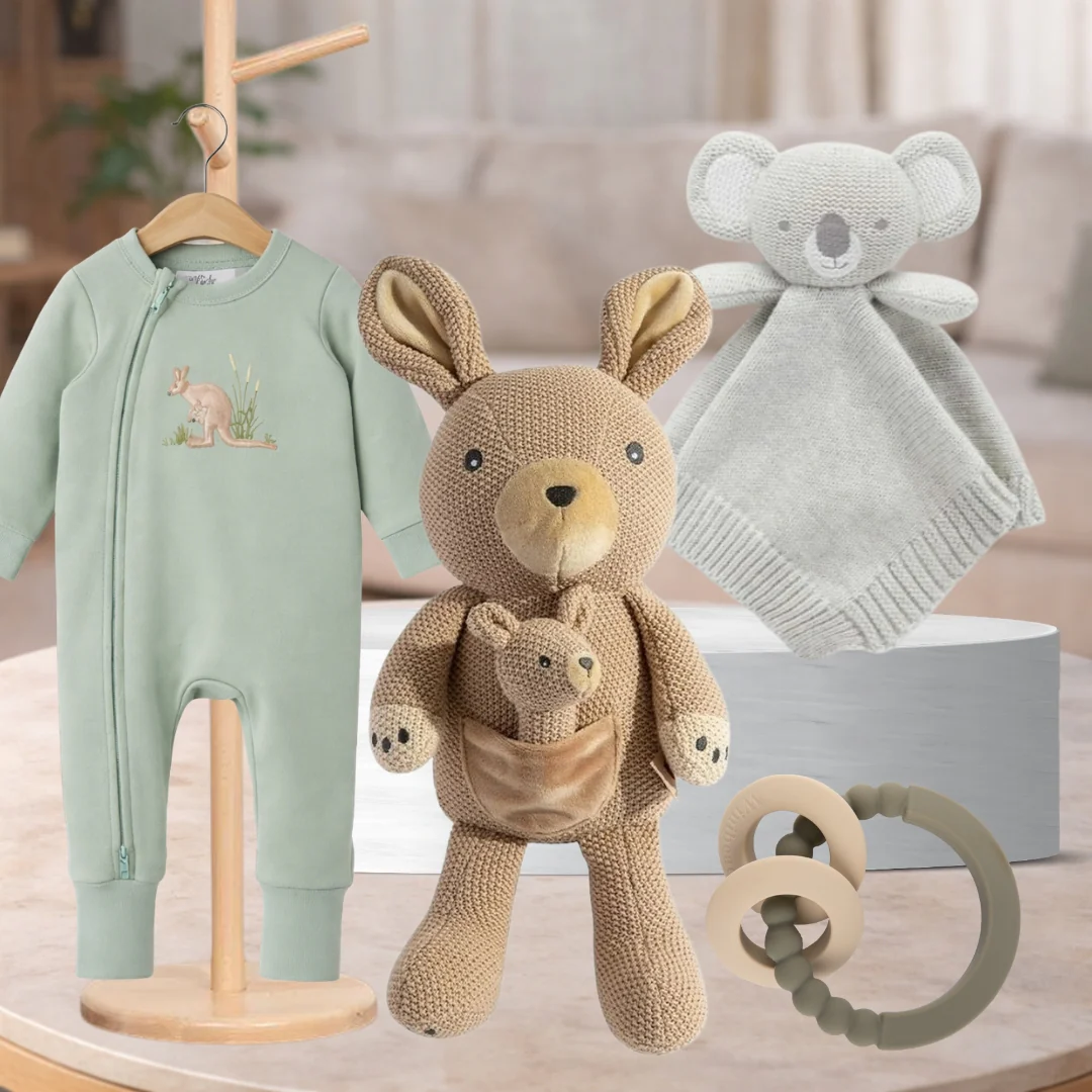 Organic Aussie Kangaroo Baby Hamper