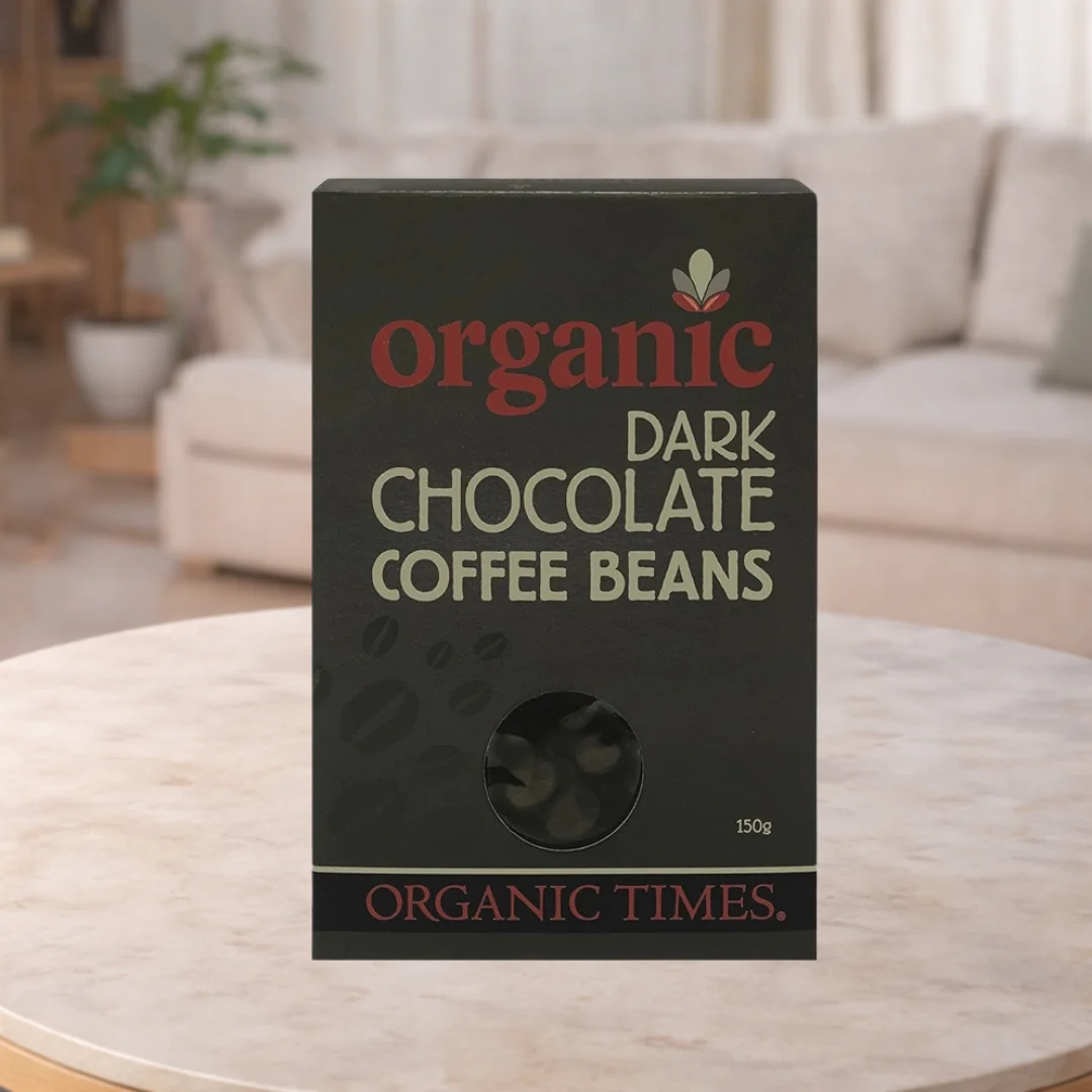 Organic Times Dark Chocolate Coffee Beans 150g