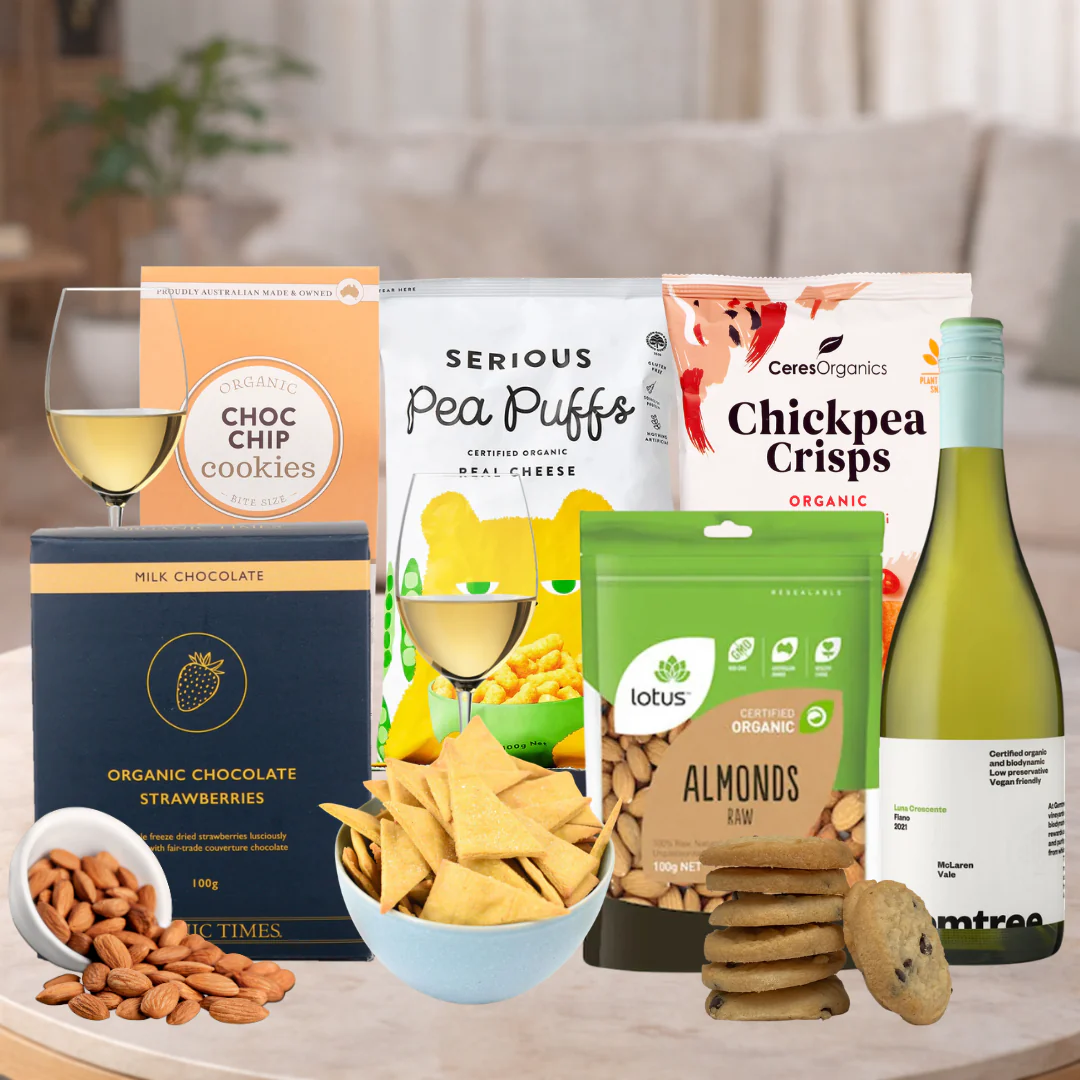Organic White Wine Hamper with Gemtree