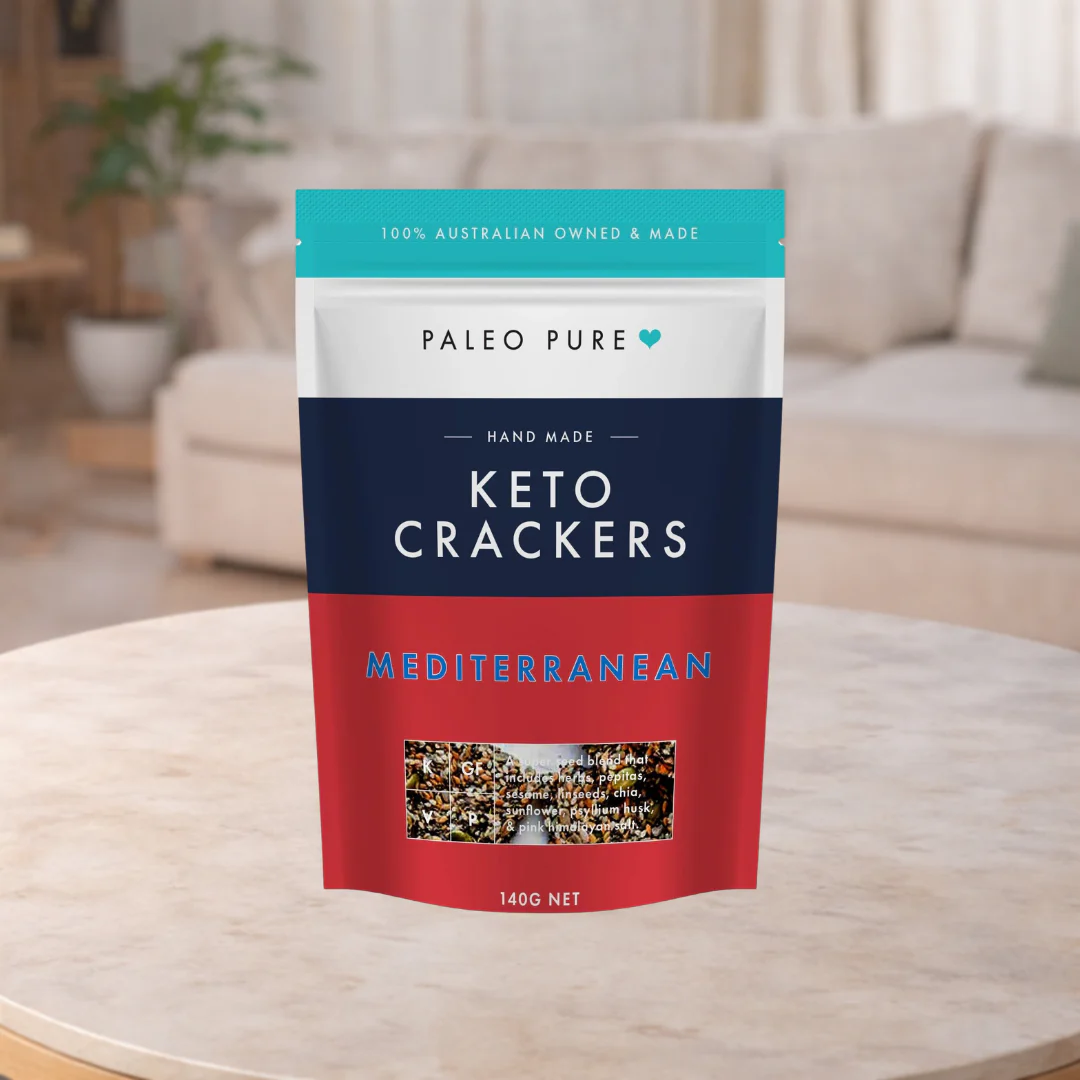 Paleo Pure Mediterranean Keto Crackers 140g