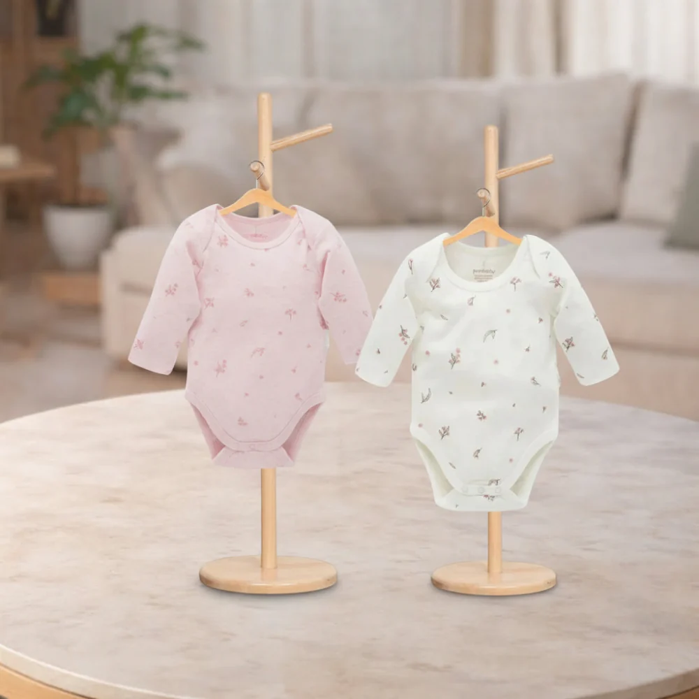 Pure Baby Easy Neck Long Sleeve Bodysuit