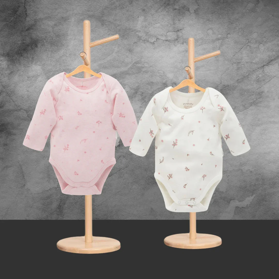 Pure Baby Easy Neck Long Sleeve Bodysuit - Image 2