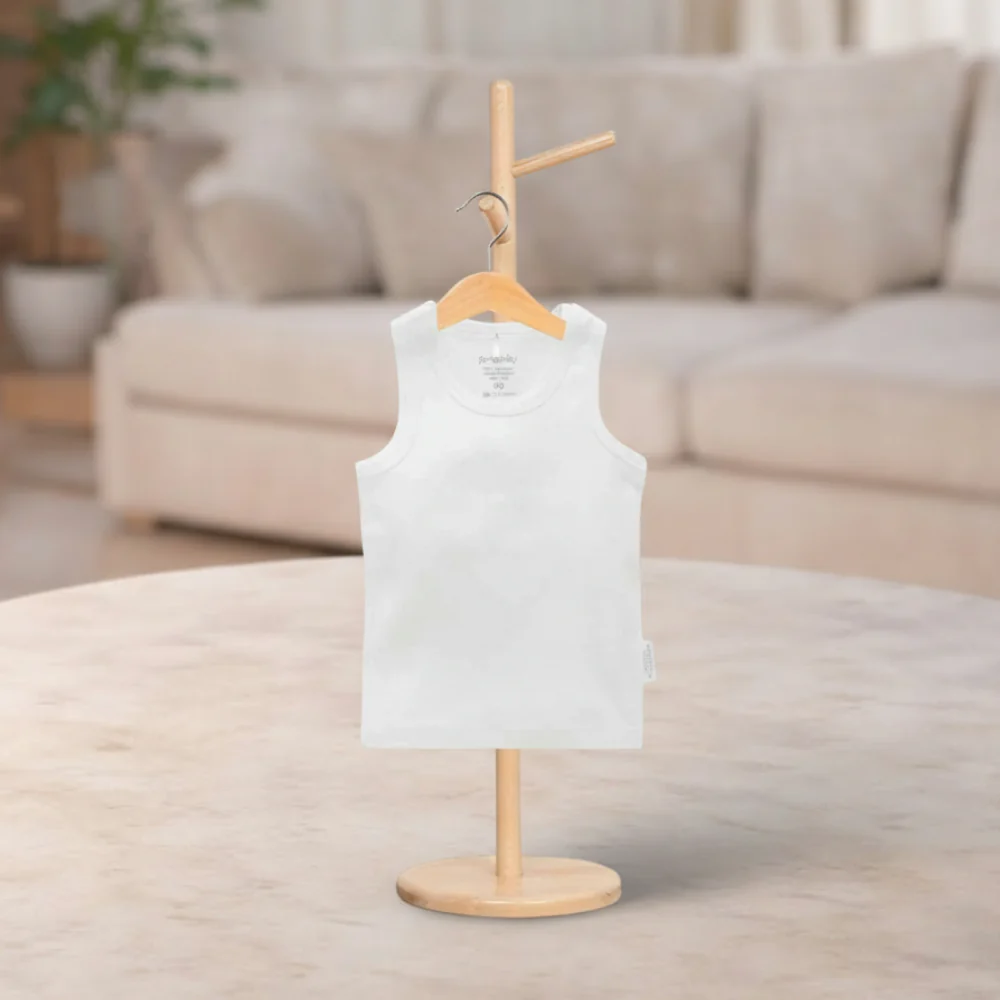 Pure Baby Newborn Ribbed Singlet