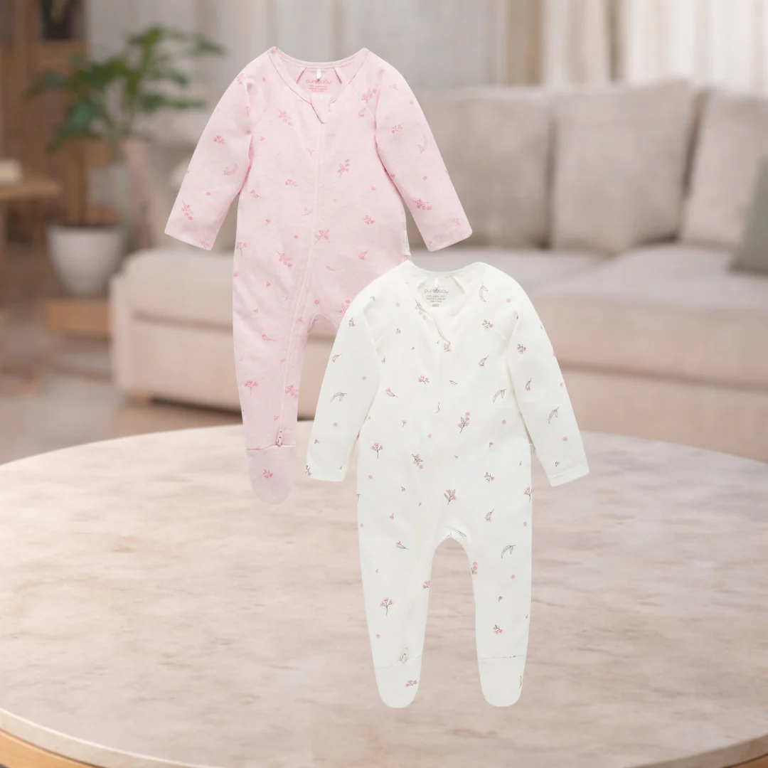 Pure Baby Winter Collection Blush Growsuit - Size 000