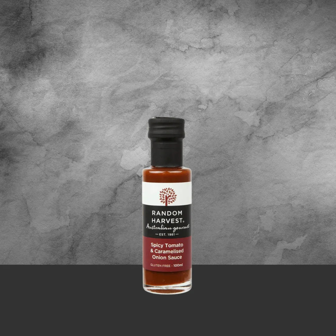 Random Harvest Spicy Tomato & Caramelised Onion Sauce 100ml - Image 2
