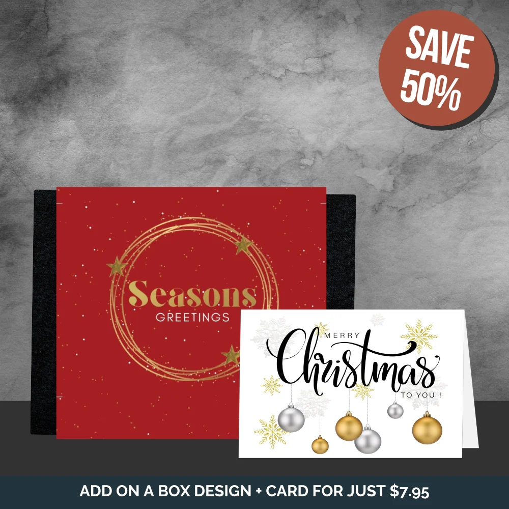 Red Merry Christmas Wreath Sleeve + Card Bundle - Image 2