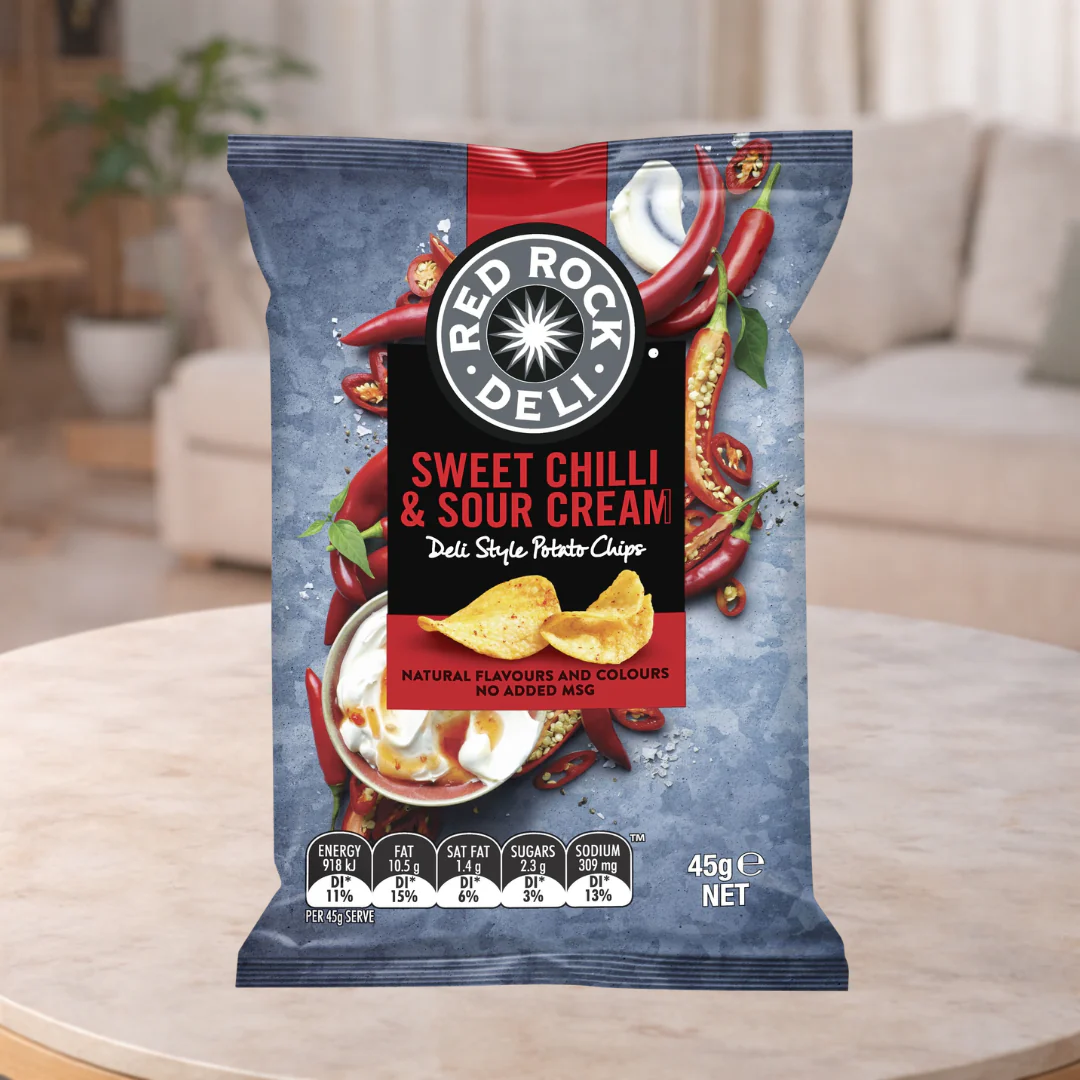 Red Rock Deli Sweet Chilli & Sour Cream Chips 45g