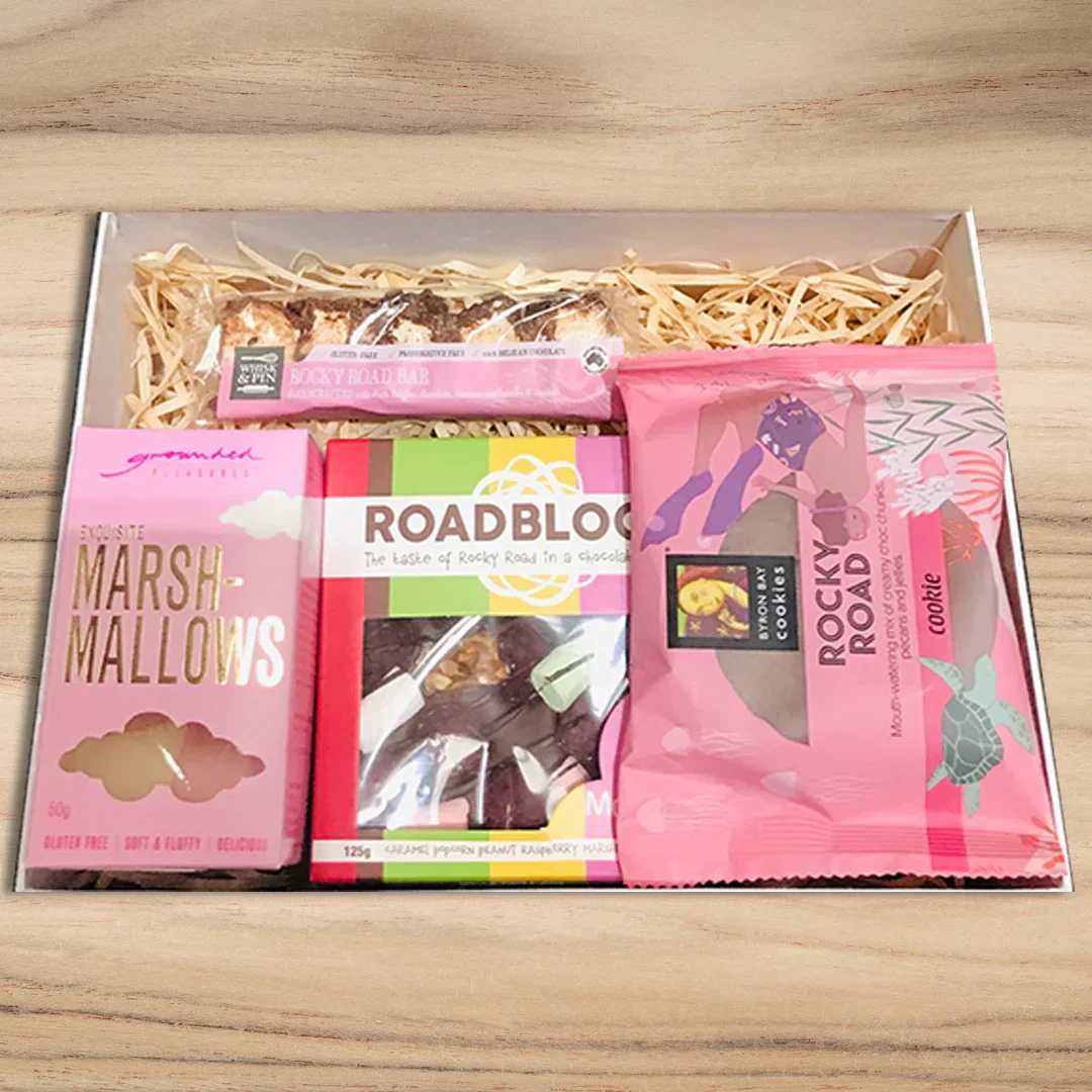 Rocky Road Chocolate Gift treat basket - Image 2