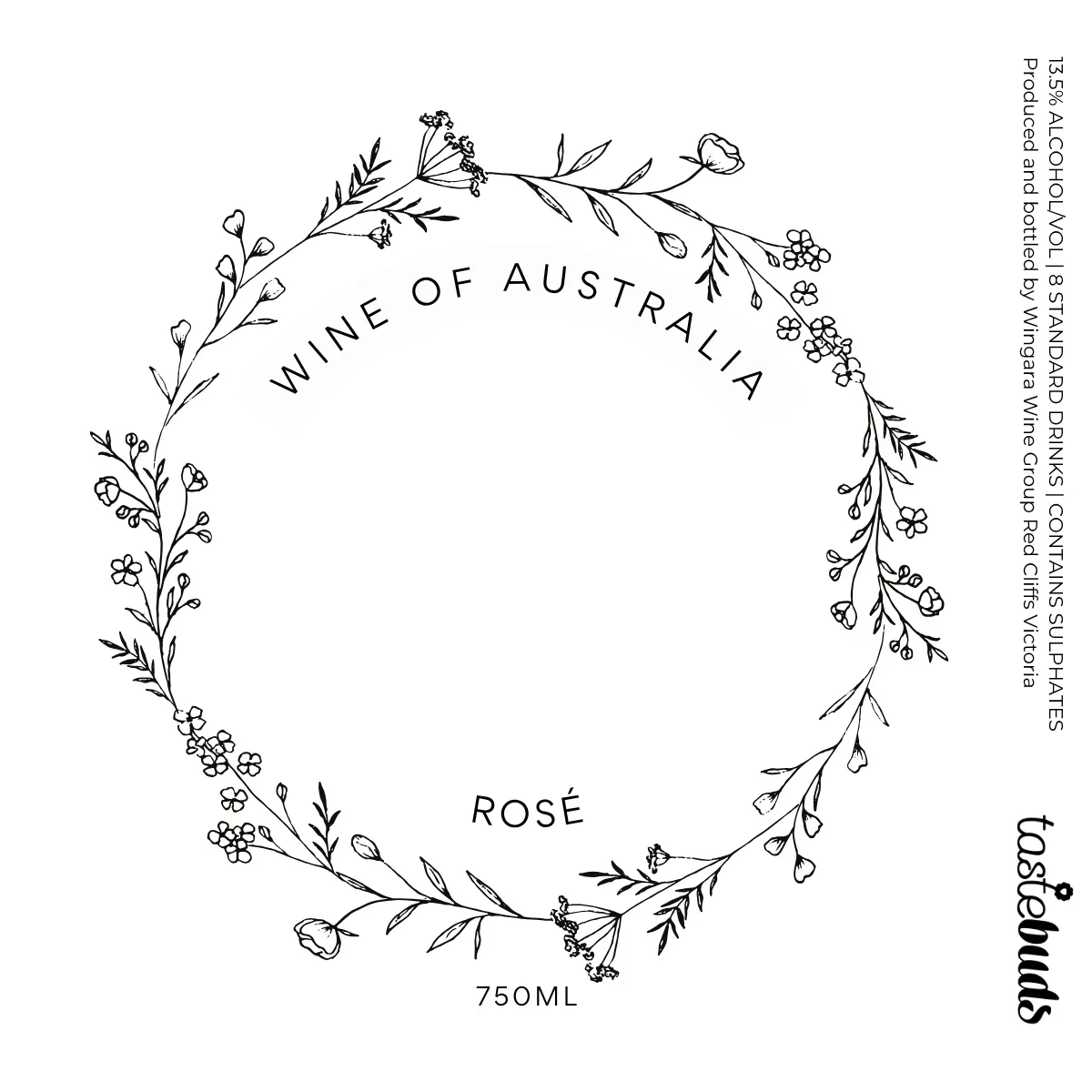For You Rose Wine Label