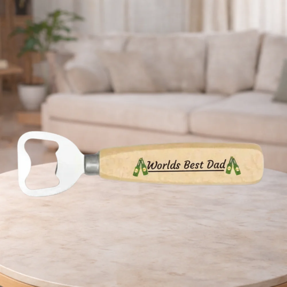 Second Ave World’s Best Dad Wooden Beer Bottle Opener