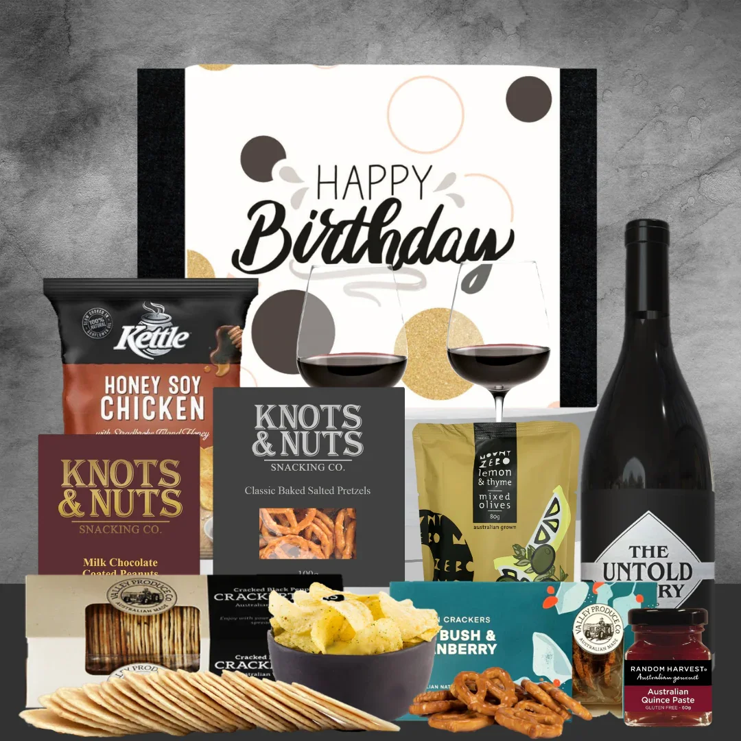 Shiraz Wine Birthday Hamper For Him - Image 2