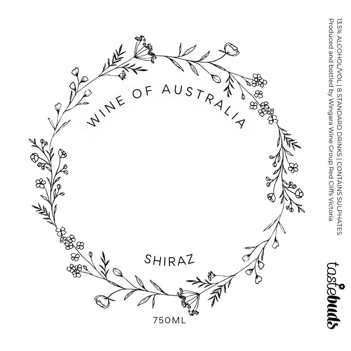 For You Shiraz Wine Label