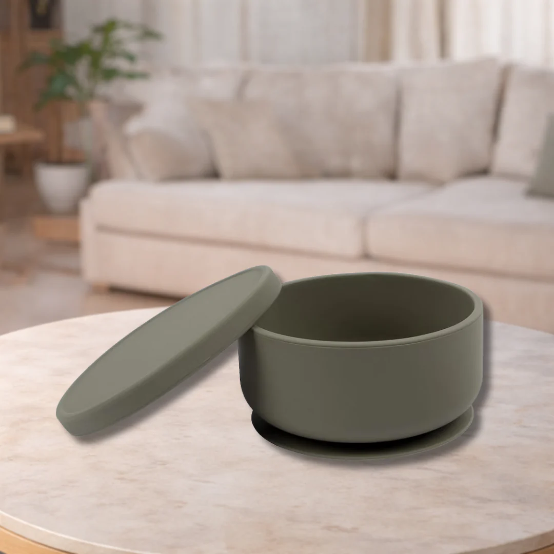 Silicone Baby Suction Bowl Silversage - By Tiny Dining
