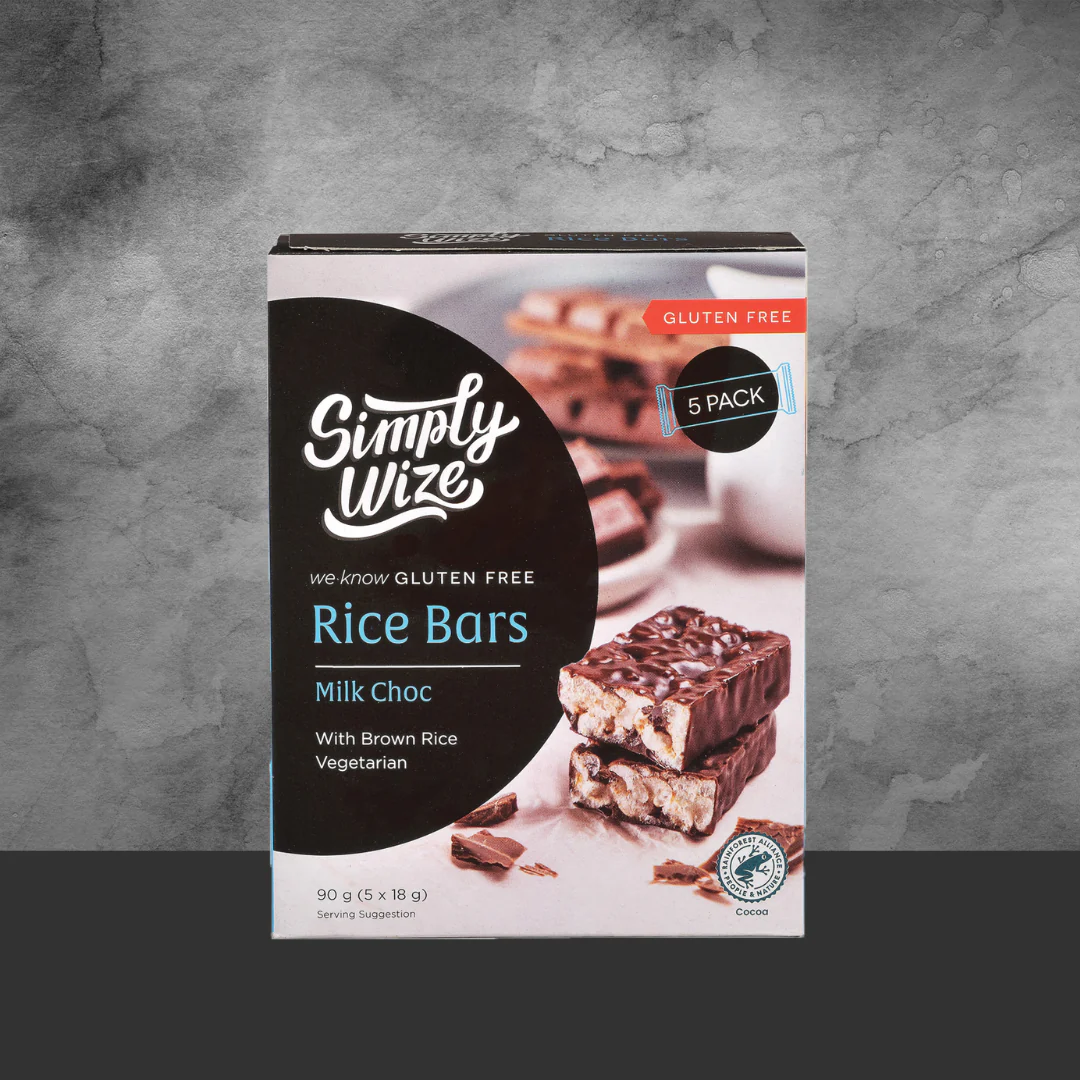 Simply Wize Rice Bars in Milk Choc (5x18g) - Image 2