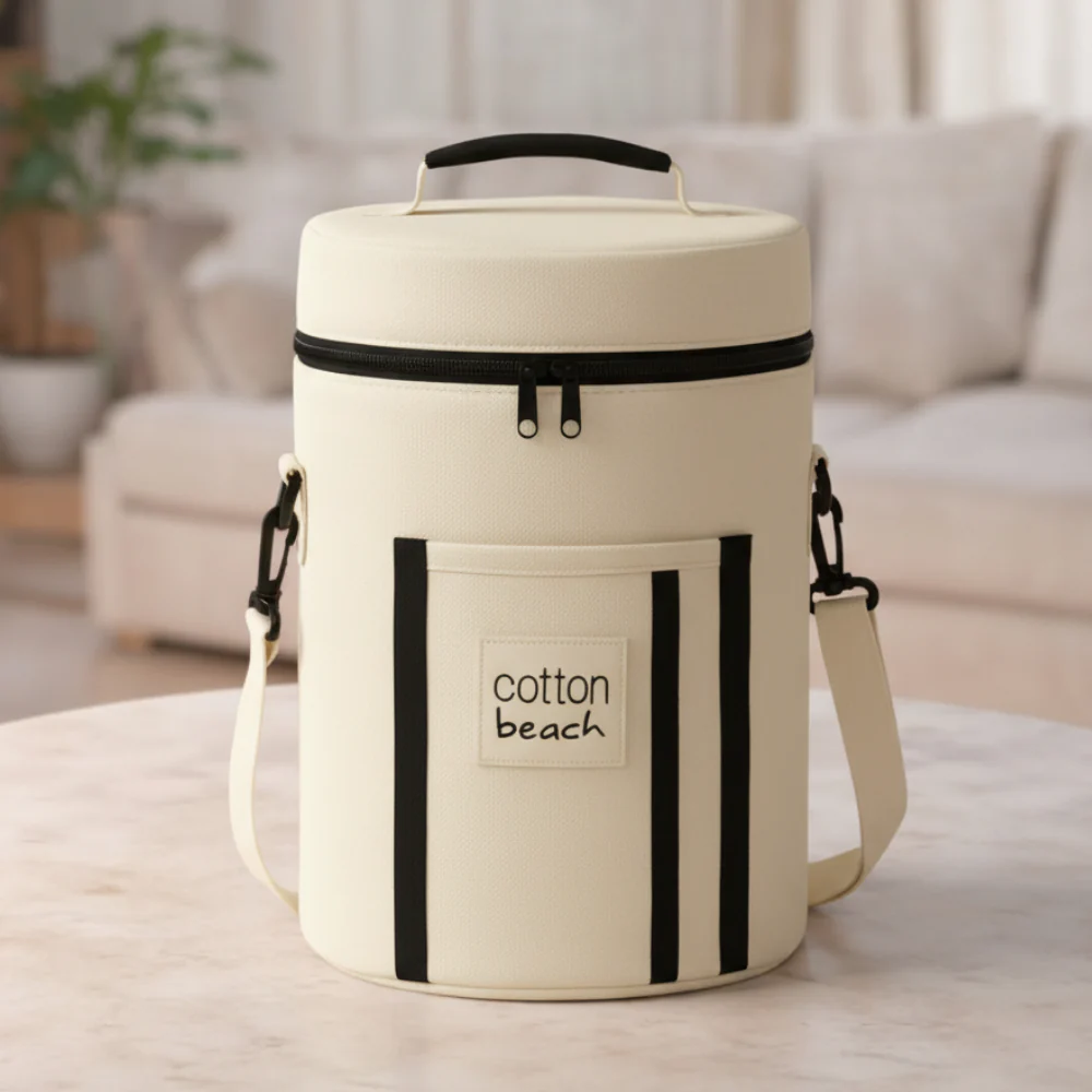 St Tropez Wine Cooler Bag 20x33 White