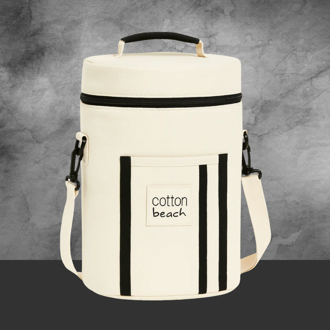 St Tropez Wine Cooler Bag 20x33 White - Image 2