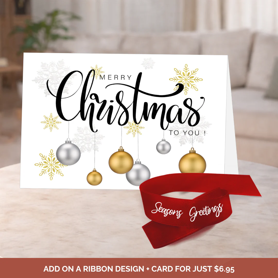 Thank You Bouquet Ribbon + Card Bundle