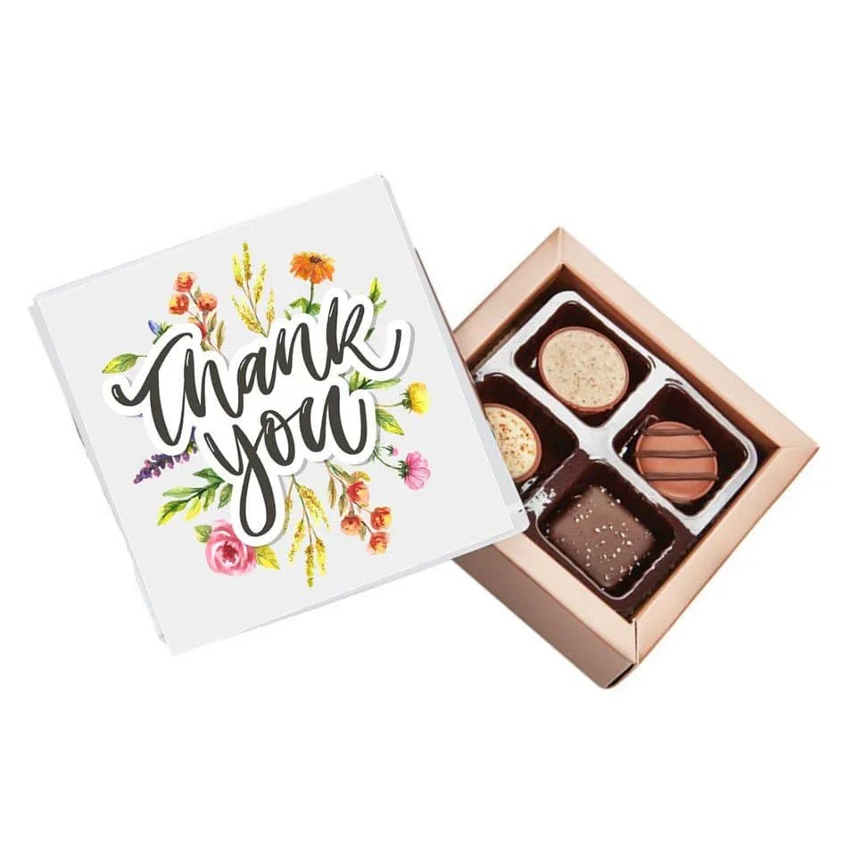 Thank You Flowers Pure Indulgence Choc Box 40g - Image 2