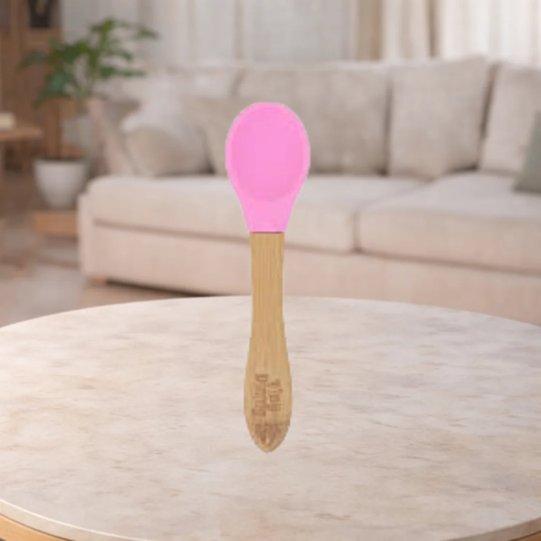 Tiny Dining Pink Bamboo Spoon