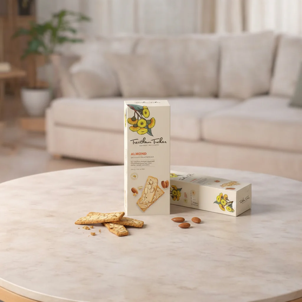 TRENTHAM TUCKER ALMOND CRISPBREAD BOX 150G