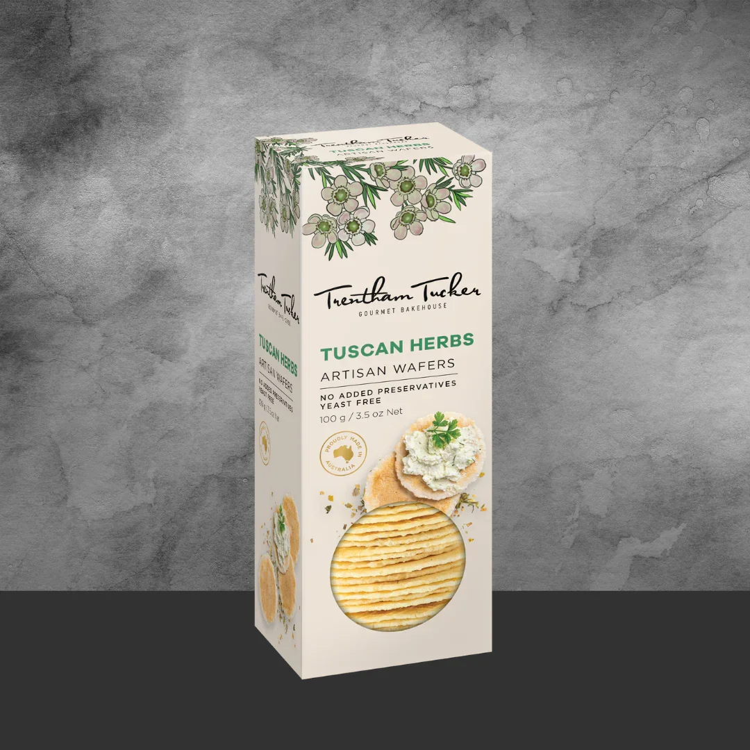 Trentham Tucker Tuscan Herb Artisan Wafers 100g - Image 2