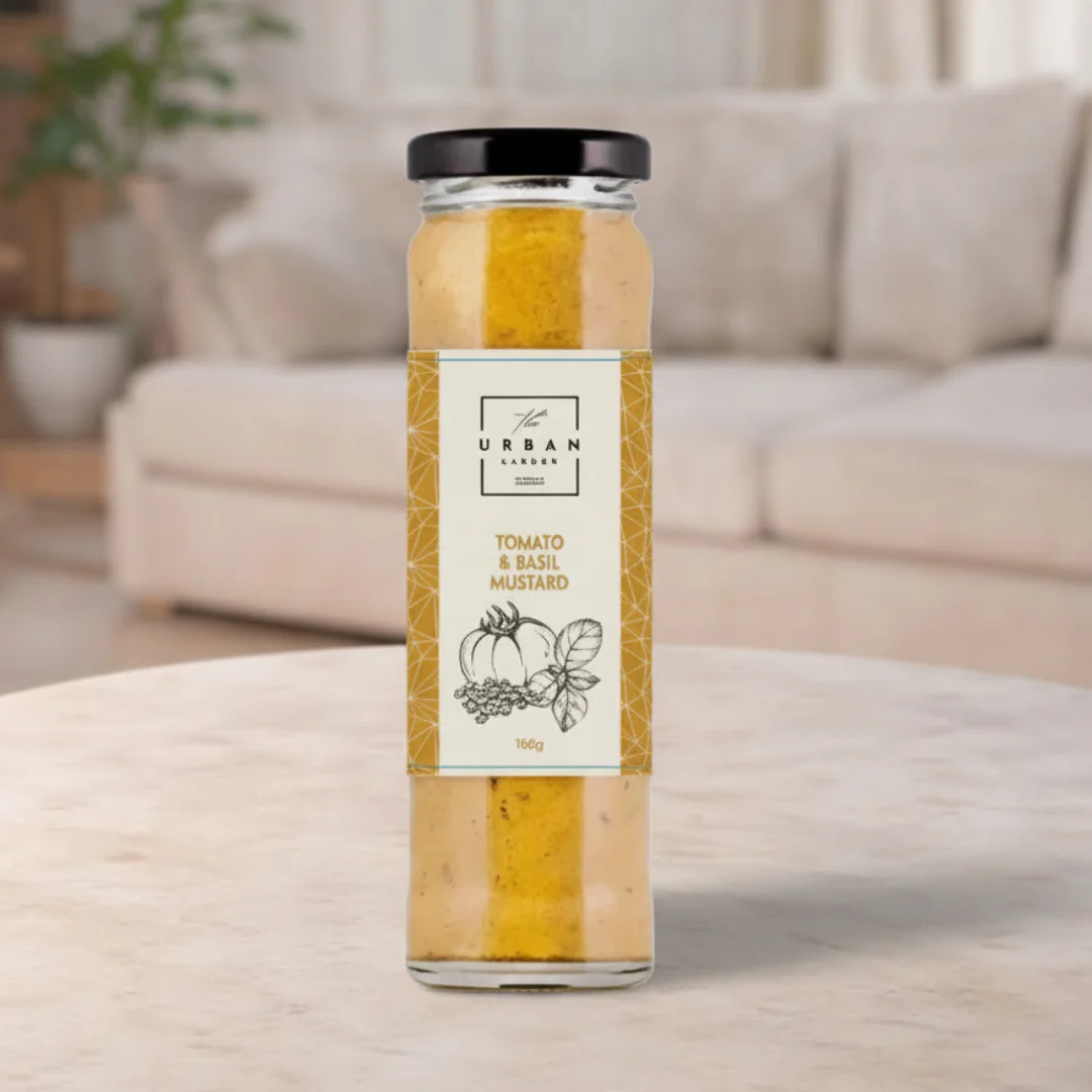Urban Larder Tomato & Basil Mustard 160g