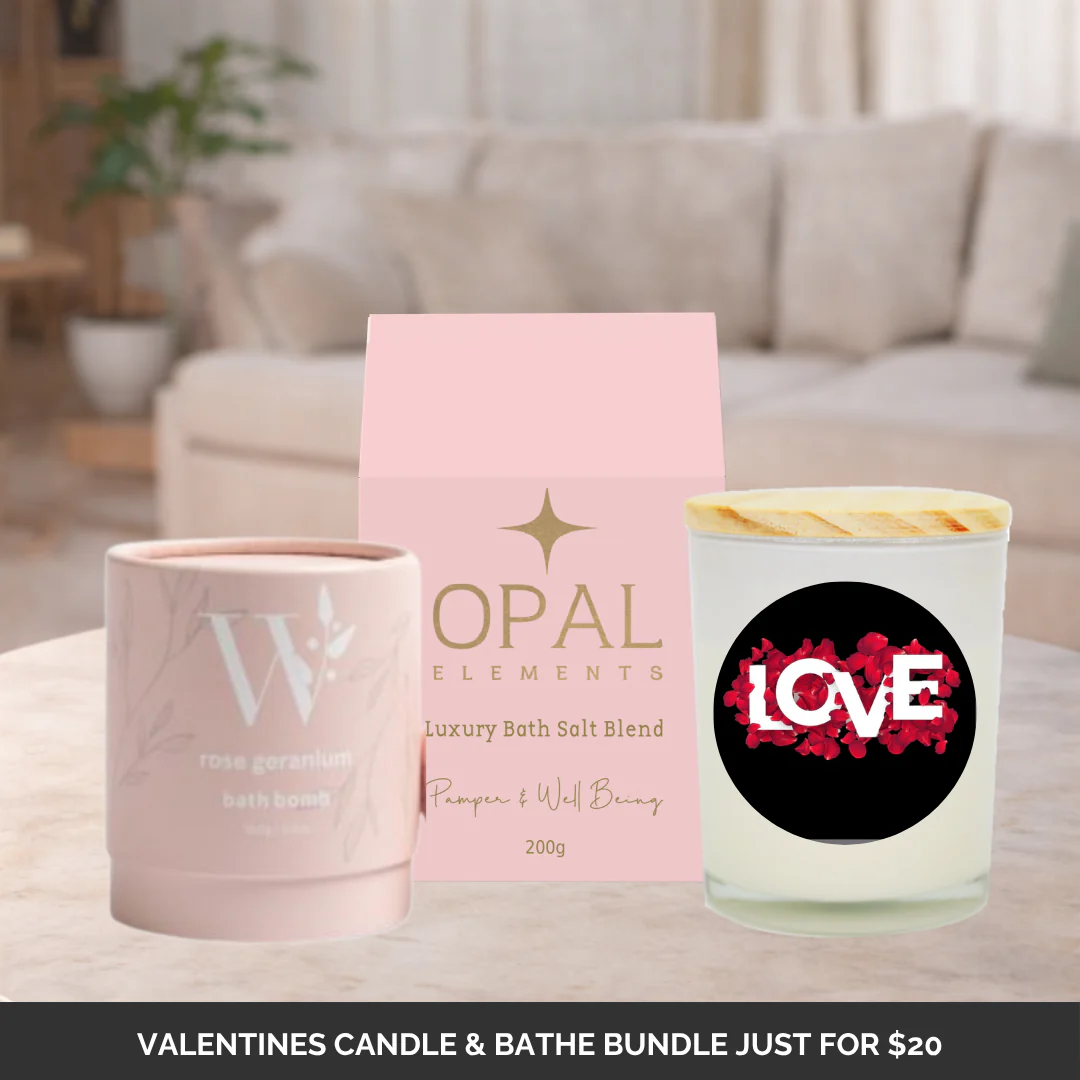 Valentines Candle & Bathe Bundle