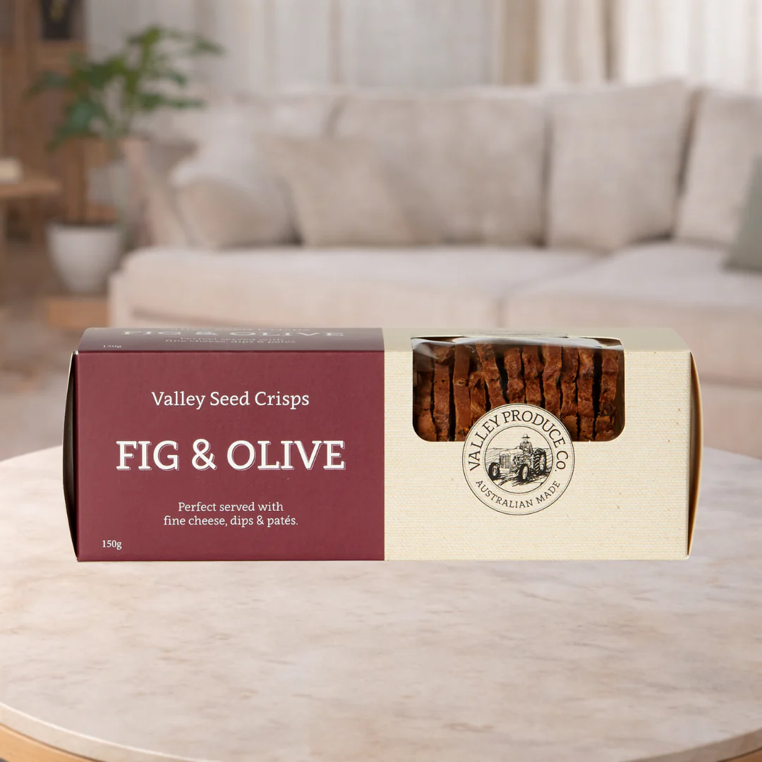 Valley Produce Co Fig & Olive Crackers 150g
