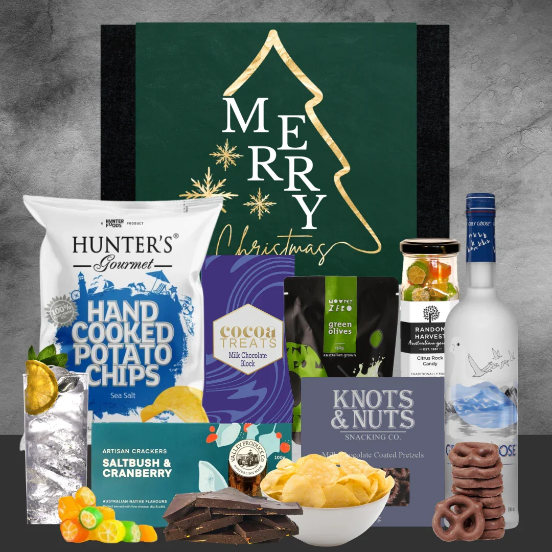 Vodka & Snacks Christmas Hamper