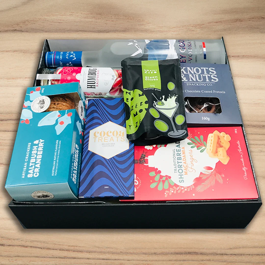 Vodka & Snacks Christmas Hamper - Image 2