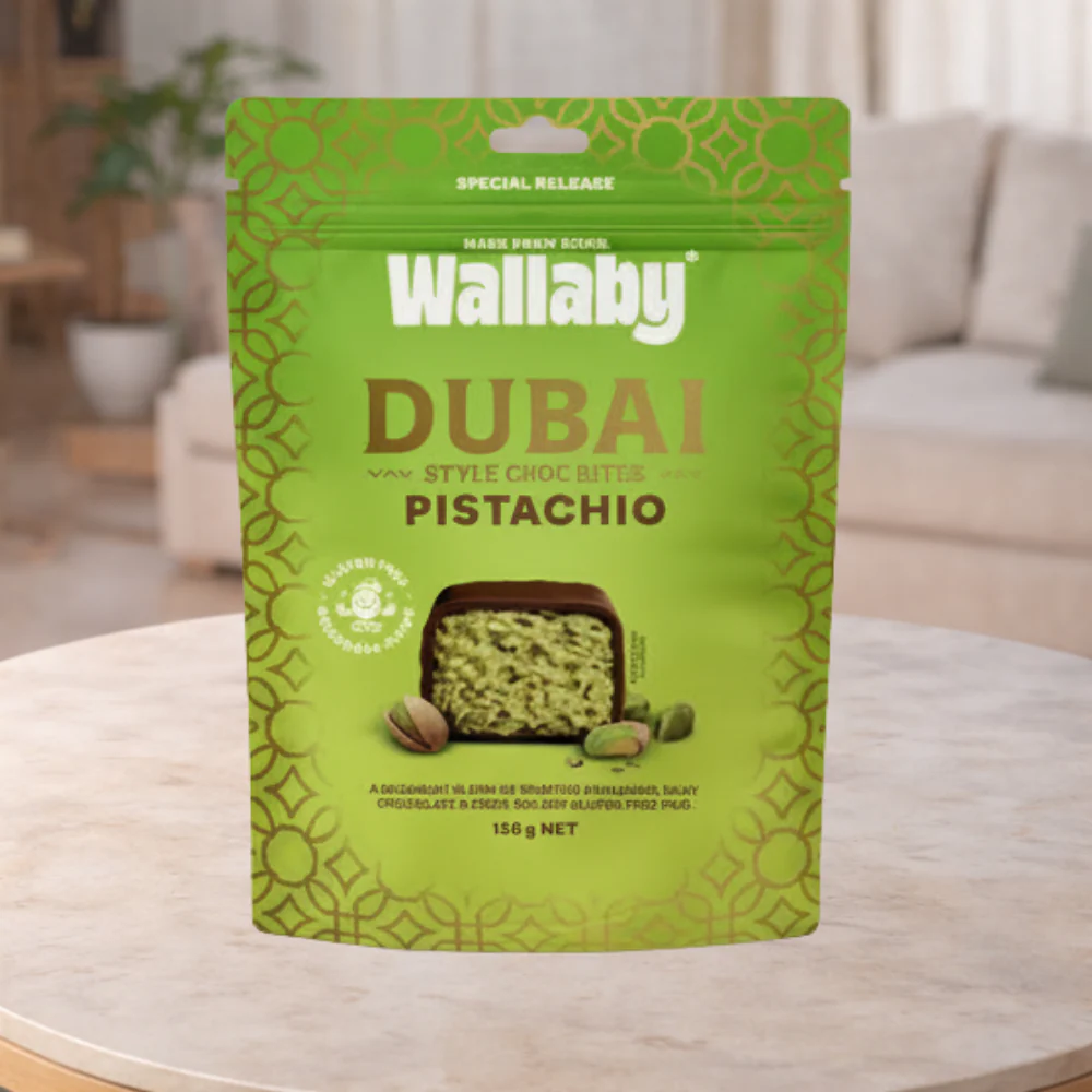 Wallaby Pistachio Dubai Chocolate 120g