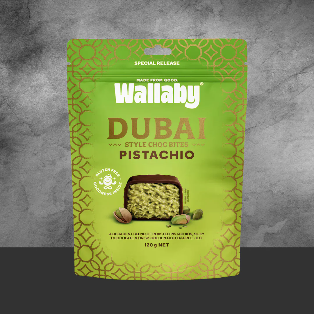 Wallaby Pistachio Dubai Chocolate 120g - Image 2