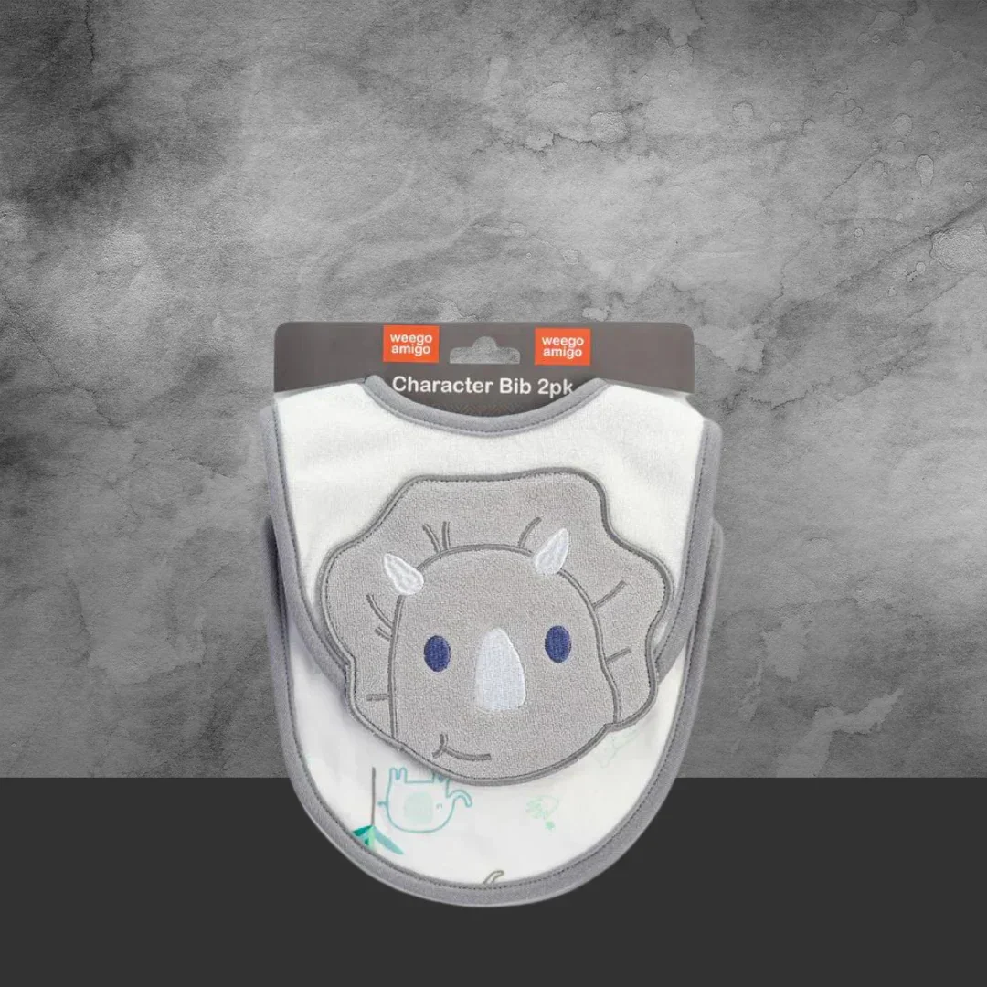 Weegoamigo Character Bib 2pk - Daryl Dino - Image 2