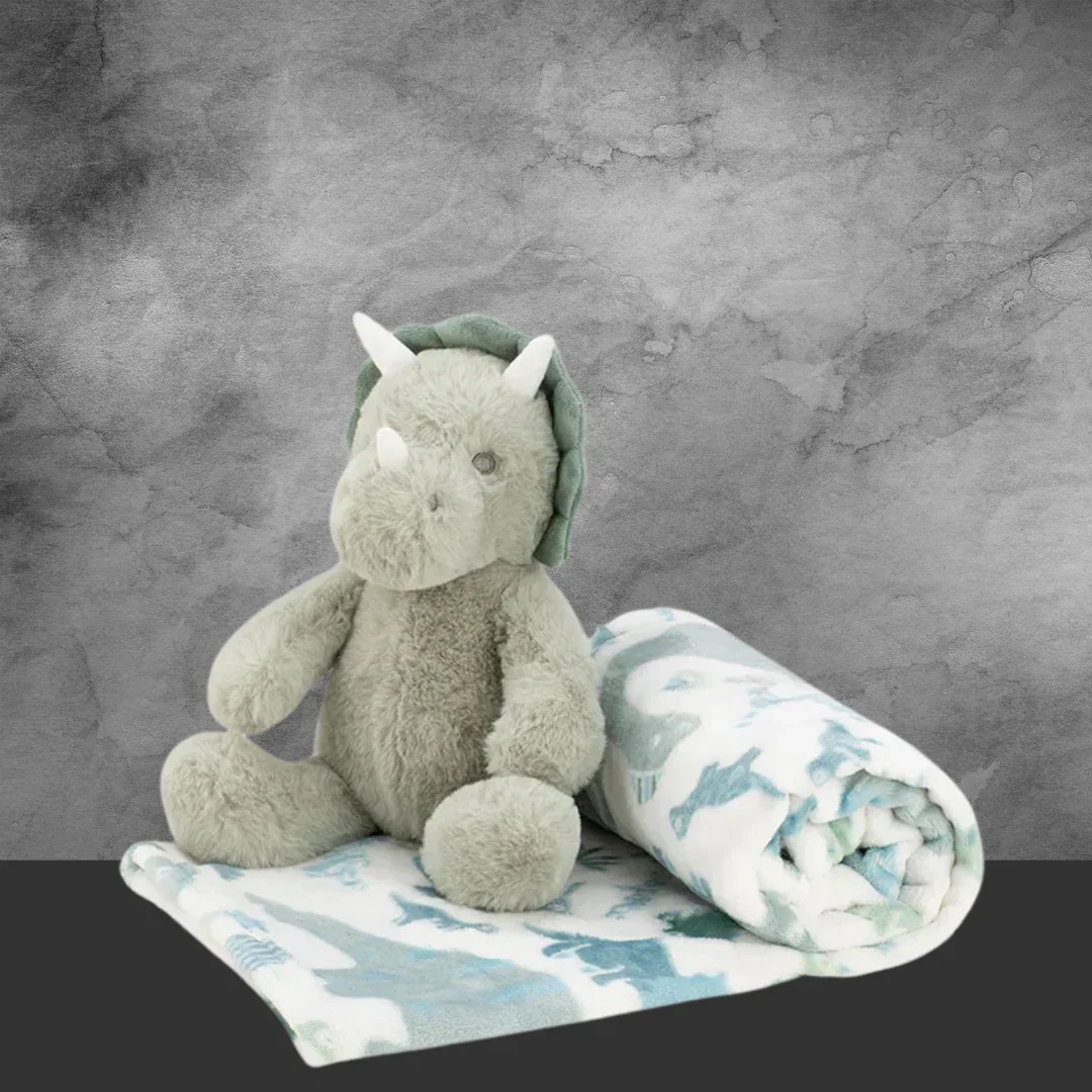 Weegoamigo Plush Toy & Blanket – Roary McRllroy Dinosaur - Image 2