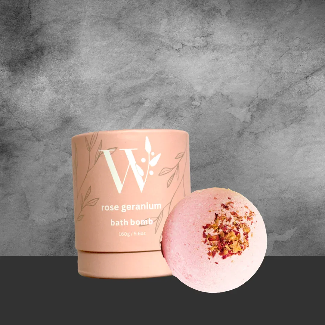 Wheelers Hill Soaps Rose & Geranium Bath Bomb - Image 2