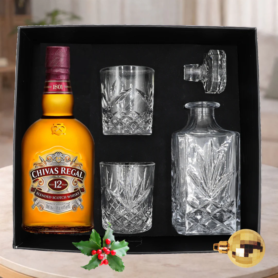 Whiskey Decanter Christmas Hamper For Him