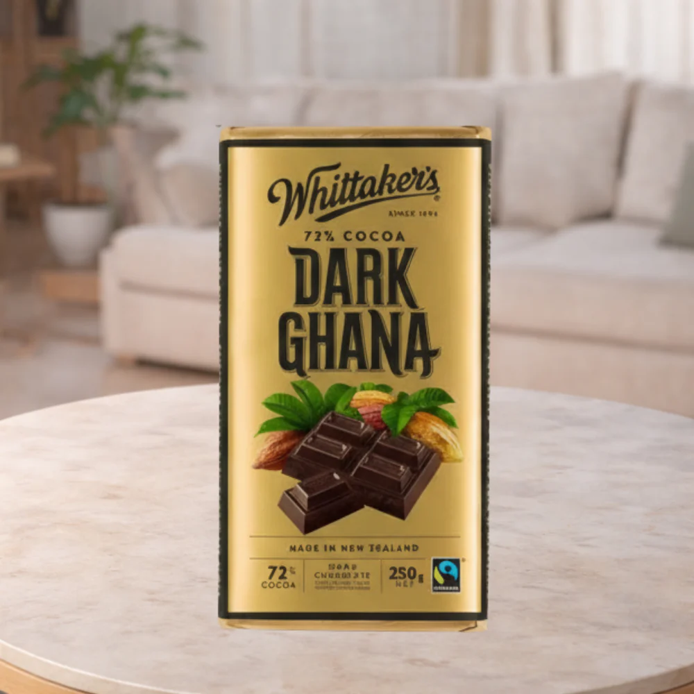 Whittakers Block Choc 72% Dark Ghana 250g