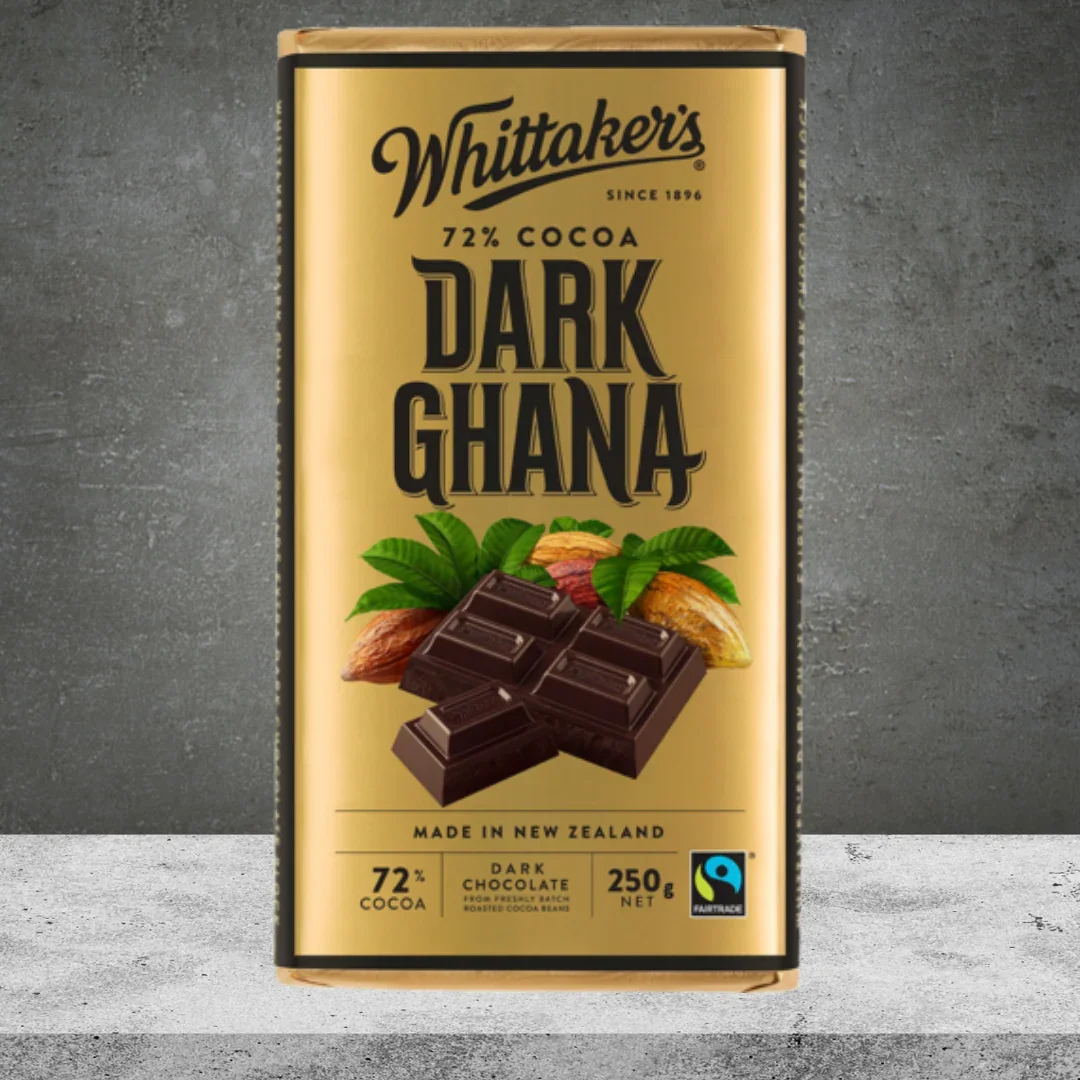 Whittakers Block Choc 72% Dark Ghana 250g - Image 2