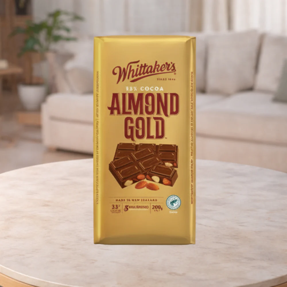 Whittaker's Block Choc Almond Gold