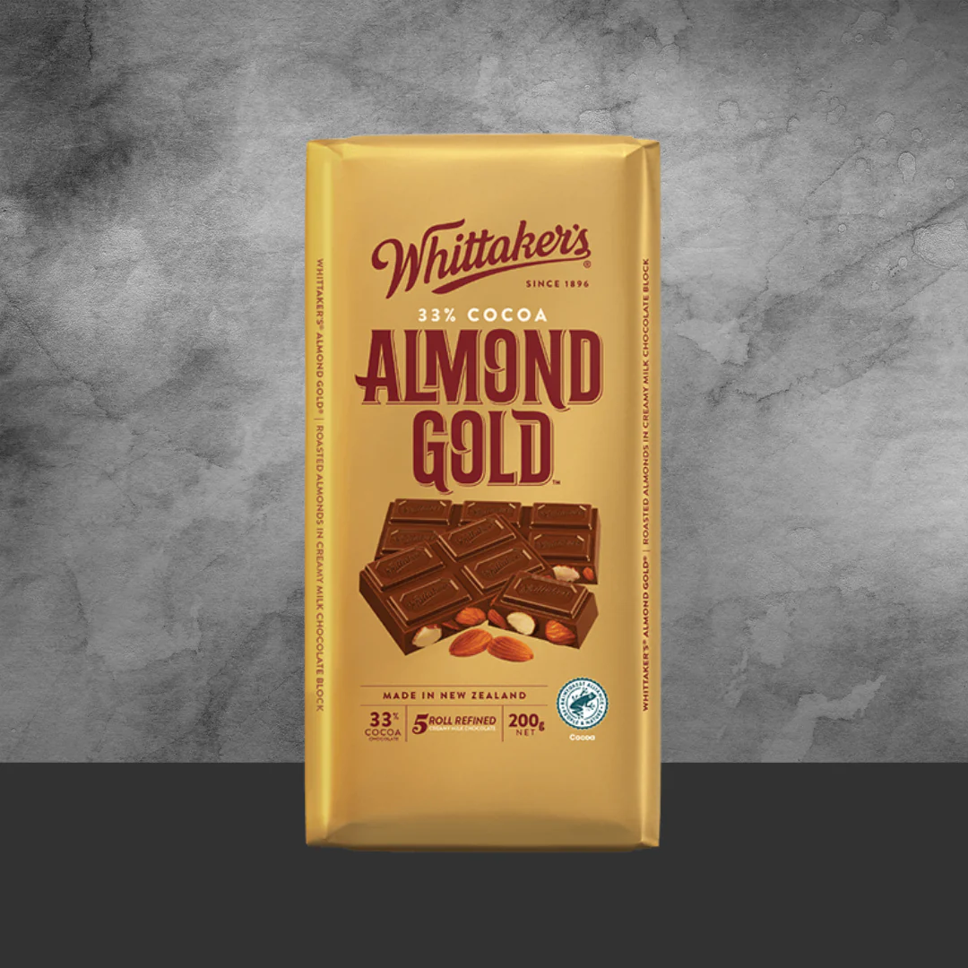 Whittaker's Block Choc Almond Gold - Image 2